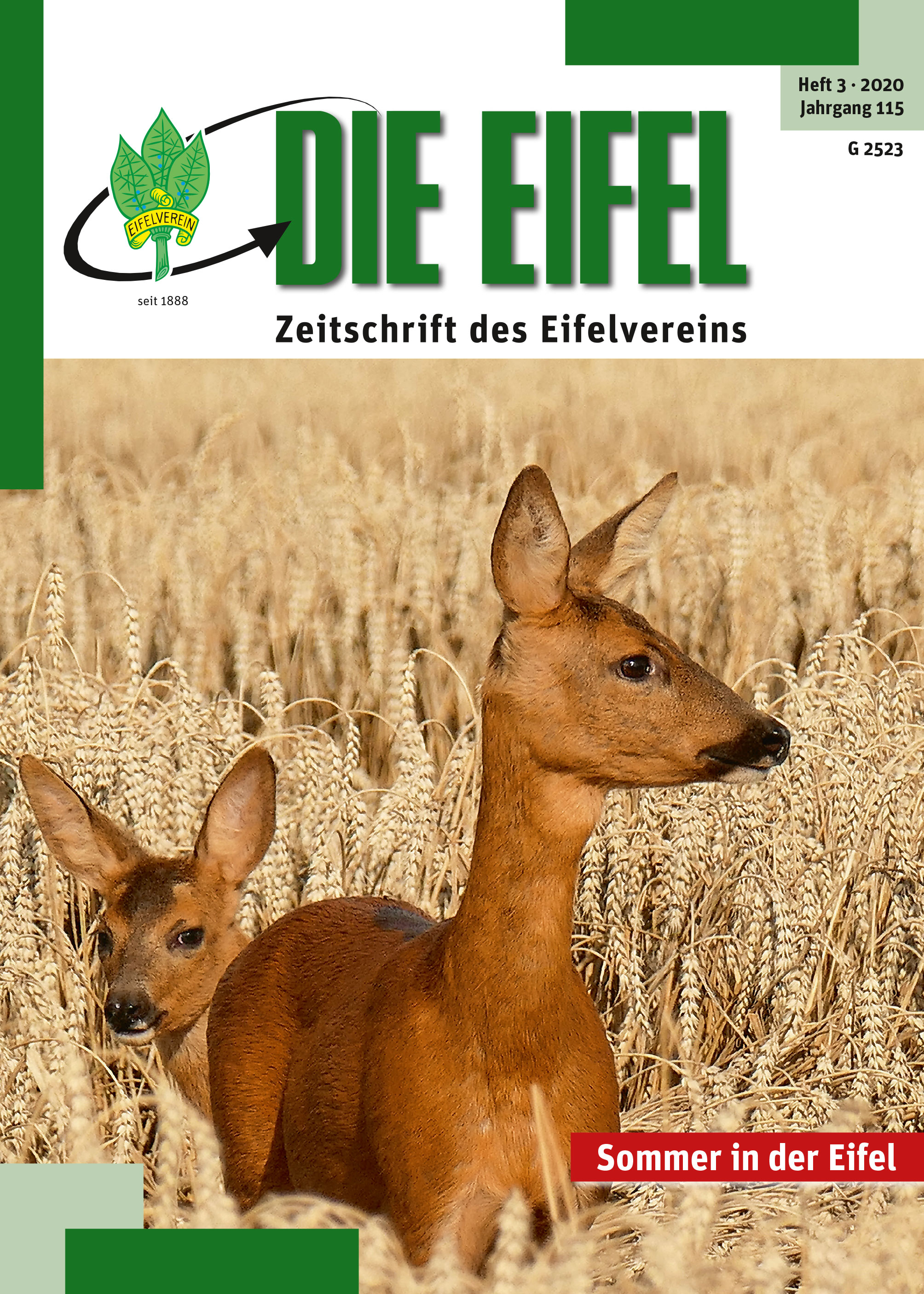 Zeitschrift für Mitglieder im Eifelverein Die EIFEL Titel20 3
